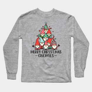 Merry Christmas Gnomies Long Sleeve T-Shirt